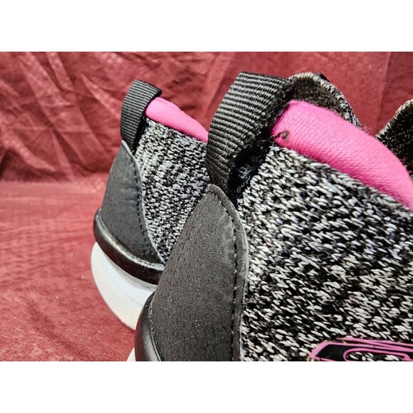 Skechers Bundle D'Lux Walker Black Pink Stretch Fit Slip Go Walk Air Dynamic - Picture 15 of 16